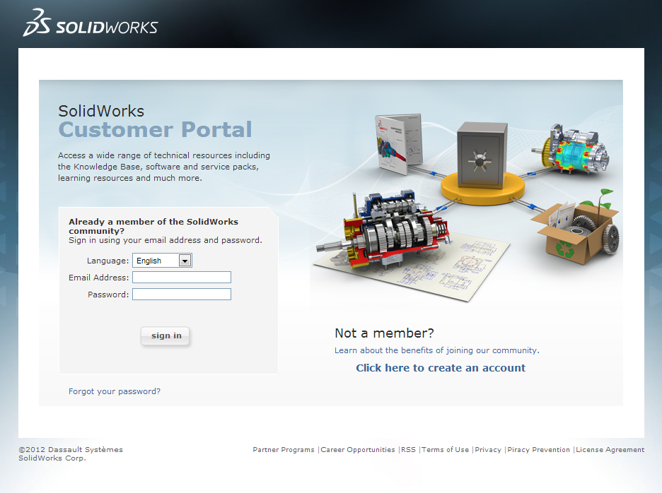 solidworks customer portal download